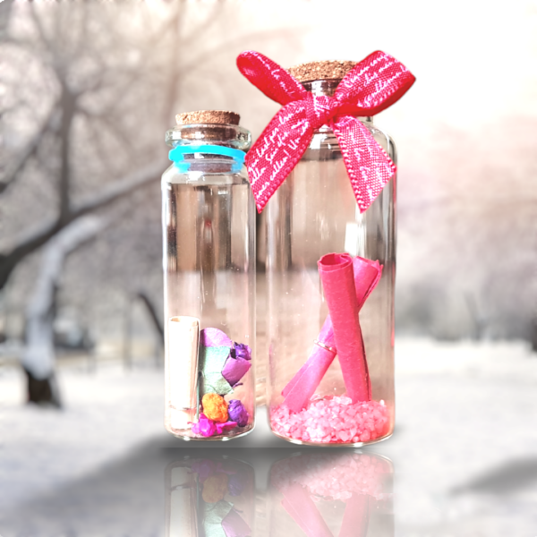 Wishing Cork Bottle Expressive Message Bottle Gift for Valentines Day, Anniversaries, Weddings